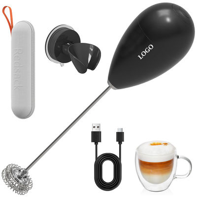 quality  Suction Cup Wall Mount Electric Milk Frother Uses Safe Lithium Battery factory
